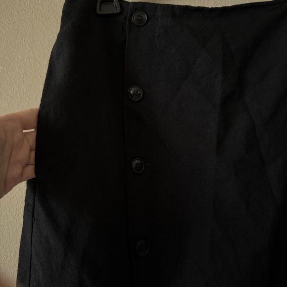 NWT Madewell Linen-Cotton Blend Wrap Midi Skirt Size 4 - Picture 6 of 11